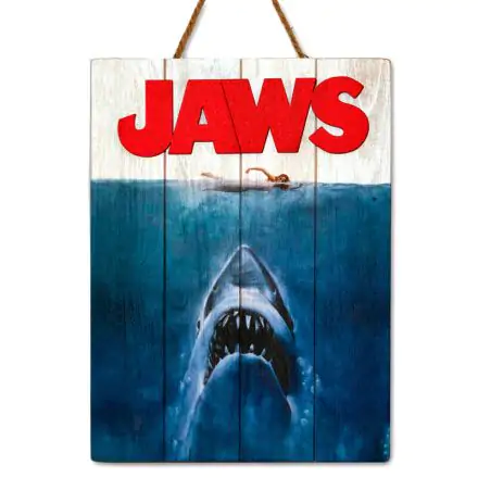 Jaws 1975 Woodart 3D Print wooden sign product photo