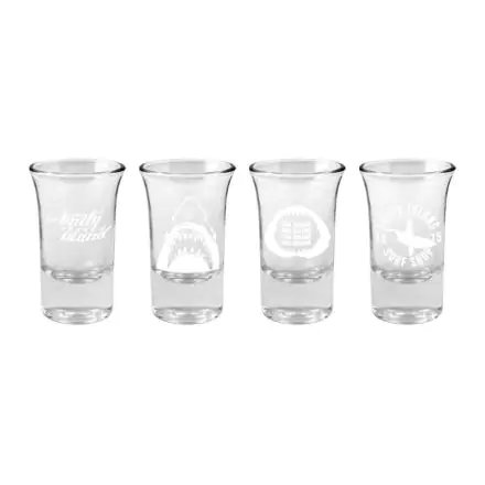 Jaws Shotglass 4-Pack Logo & Symbols product photo