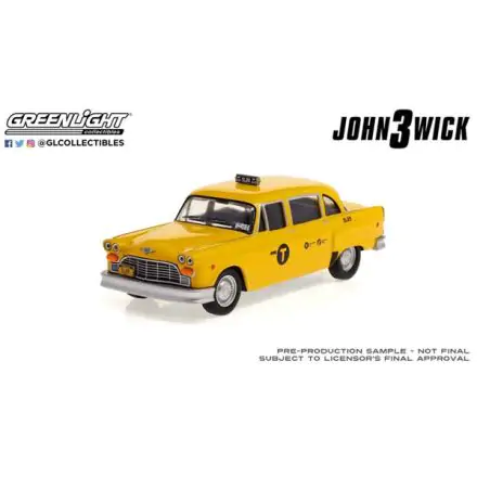 John Wick Chapter 3 Diecast Model 1/43 1974 Checker Motors Marathon A11 N.Y.C. Taxi #5L89 product photo