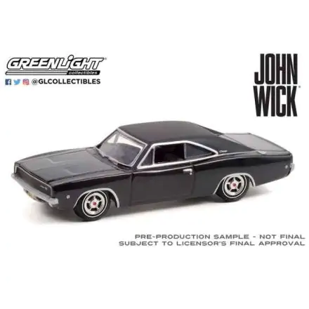 John Wick Diecast Model 1/64 1968 Dodge Charger R/T product photo