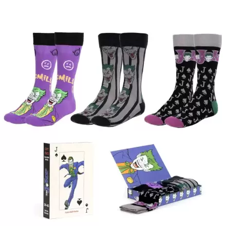 DC Comics Joker pack 3 adult socks termékfotója