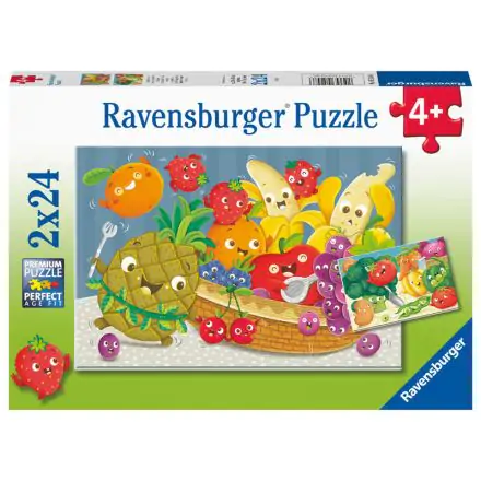 Joy of fruits and vegetables puzzle 2x24pcs product photo