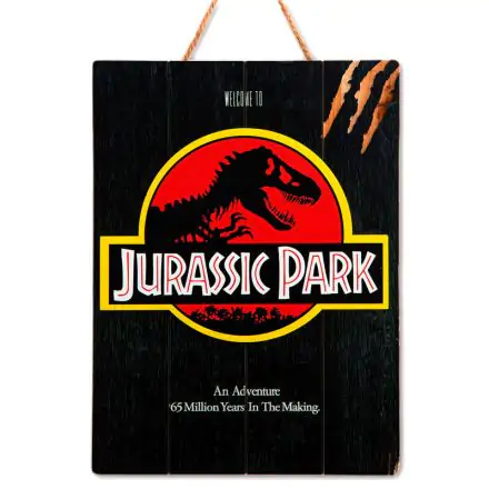 Jurassic Park 1993 Woodart 3D Print wooden sign product photo