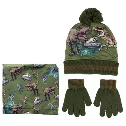 Jurassic Park kids snood, hat and gloves set termékfotója