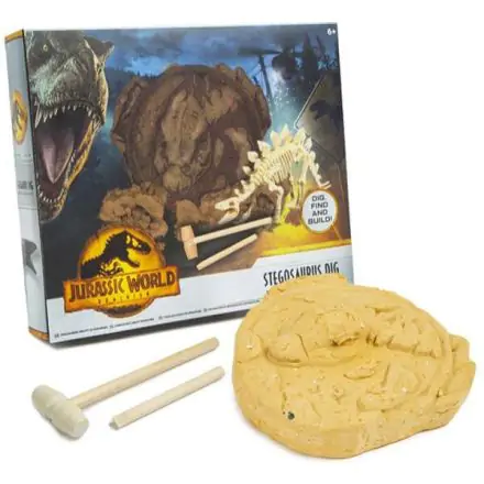 Jurassic World Glow Stegosaurus excavation kit product photo