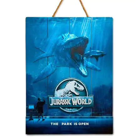 Jurassic World Mossasaurus Woodart 3D Print wooden sign product photo