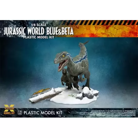 Jurassic World Plastic Model Kit 1/8 Dominion Velociraptor Blue & Beta 40 cm product photo