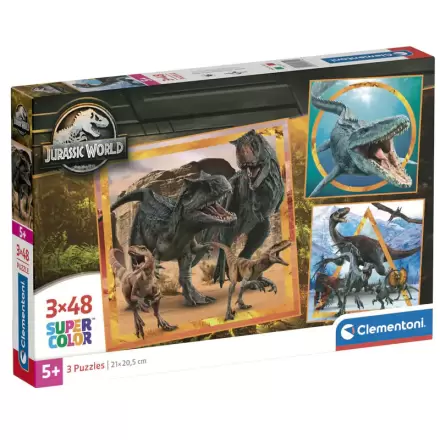 Jurassic World puzzle 3x48pcs termékfotója