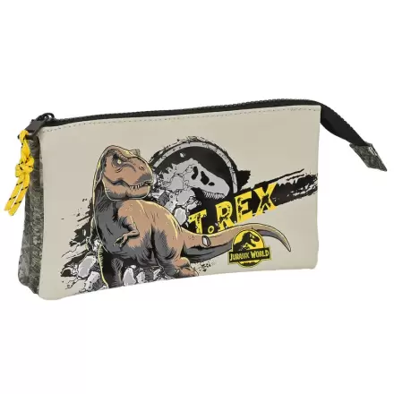 Jurassic World Warning triple pencil case product photo