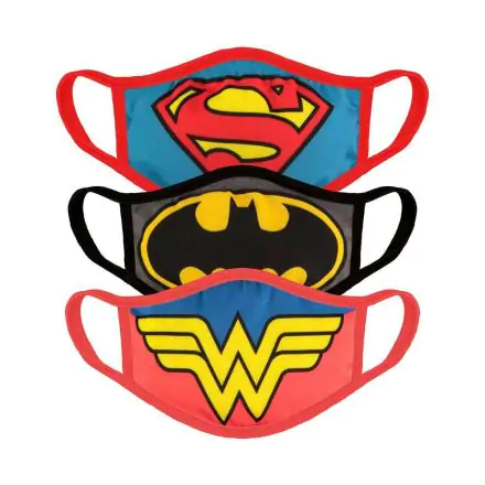 Justice League Face Masks 3-Pack Core product photo