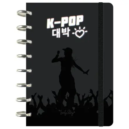 K-Pop Black A5 notebook product photo