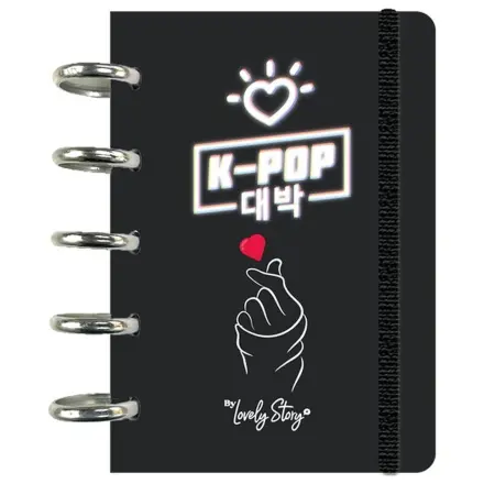 K-Pop Black A6 notebook product photo