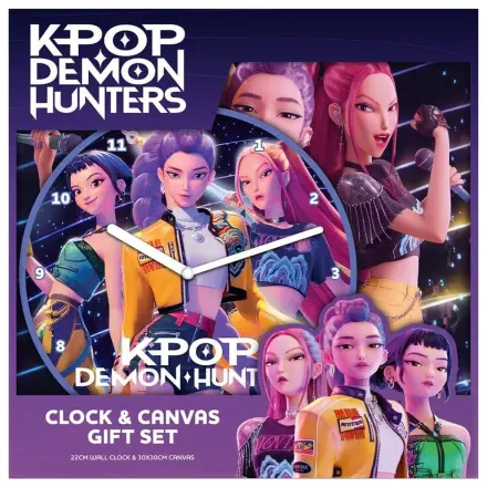 K-pop Demon Hunters clock & canvas gift set product photo