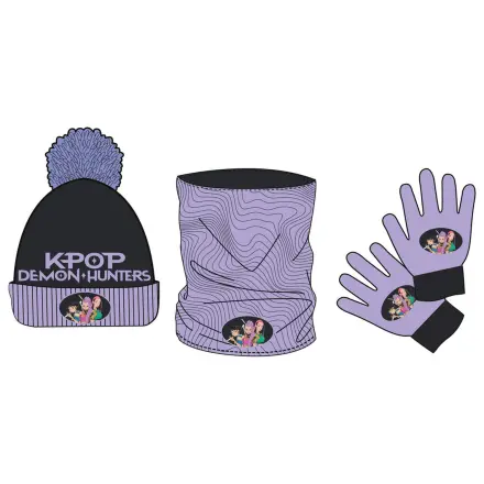K-Pop Demon Hunters hat, collar and gloves set product photo