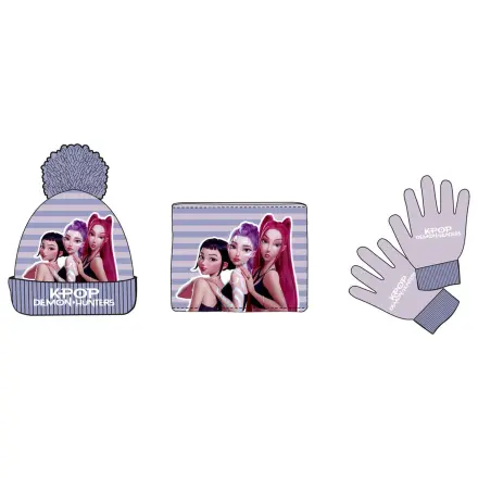 K-Pop Demon Hunters hat, collar and gloves set product photo