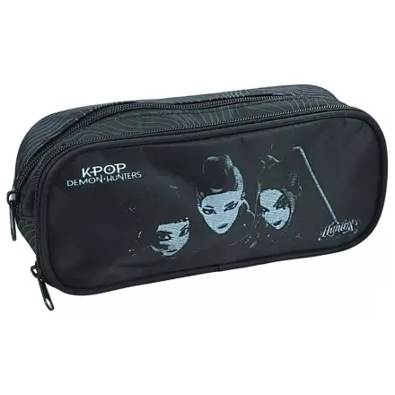K-pop Demon Slayers Black 2-Compartment Pencil Case 26 cm product photo