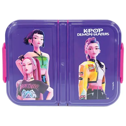 K-pop Demon Hunters Girls Multi-Compartment Lunch Box, Sandwich Box product photo