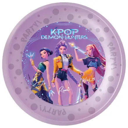 K-pop Demon Hunters Plastic Plate 4-piece set 21 cm product photo