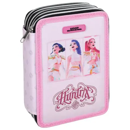 K-pop Demon Slayers Pink Pencil Case Filled 3-Layered product photo