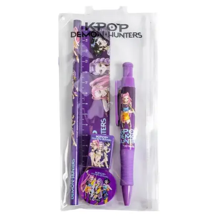 K-pop Demon Hunters Purple Stationery Set 5 Pcs product photo