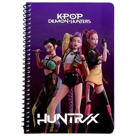 K-pop Demon Hunters Singer Trio B/5 Lined Spiral Notebook 70 Sheets product photo
