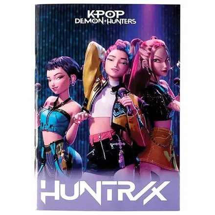 K-pop Demon Hunters Singers A4 Lined Notebook 50 Sheets product photo