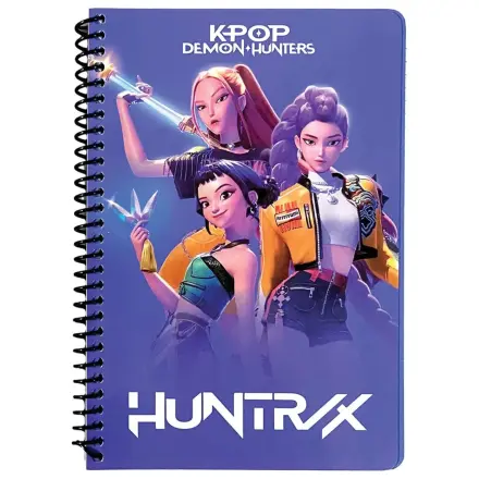 K-pop Demon Hunters Warriors B/5 Lined Spiral Notebook 105 Sheets product photo
