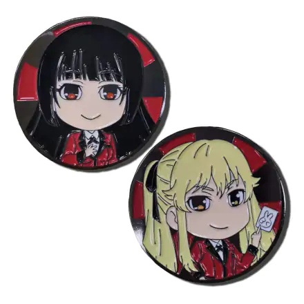 Kakegurui metal Pin Badge Yumeko & Mary product photo