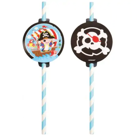 Pirate Paper Straws, 8-piece set product photo