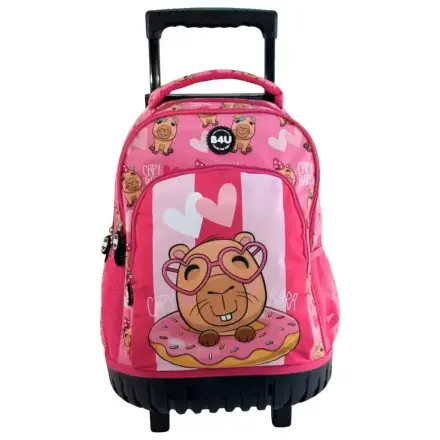 Capybara Donut Premium Rolling School Bag, Bag 44 cm product photo