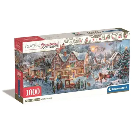 Christmas Village Getting Ready 1000-piece panorama puzzle Clementoni product photo