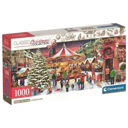 Christmas Village 1000-piece panorama puzzle Clementoni product photo