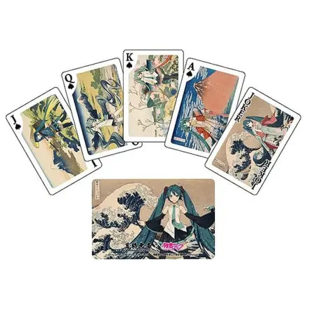 Katsushika Hokusai x Hatsune Miku Playing Cards  product photo