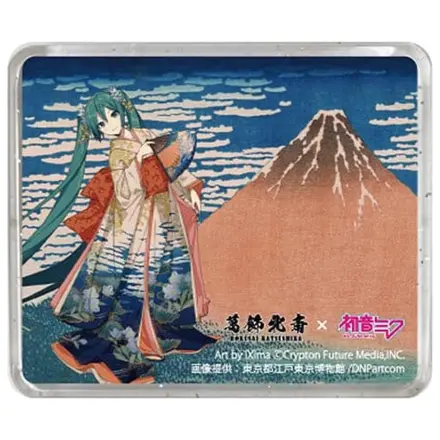 Katsushika Hokusai x Hatsune Miku 3D Magnet Thirty-six Views of Mount Fuji Fine Wind, Clear Morning product photo