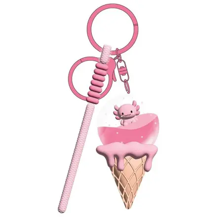 KAWAII Ice Cream Axolotl Keychain product photo