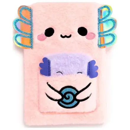 Kawaii Maddie the Axolotl Premium Fluffy Notebook + 1 Mini product photo