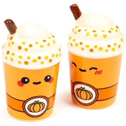 KAWAII Spiced Pumpkin Latte Salt and Pepper Shakers Set product photo