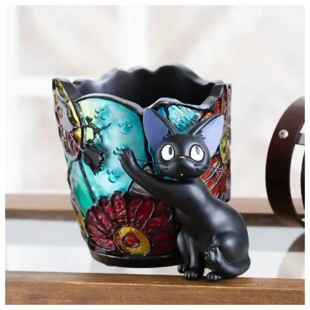 Kiki's Delivery Service Jiji Stained Glass Planter Diorama 18.5 cm product photo