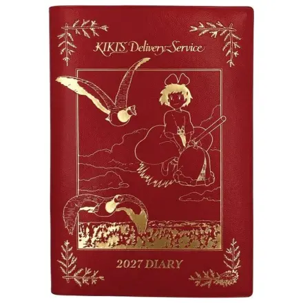 Kiki's Delivery Service Diary Kiki on her broom red gold foil product photo