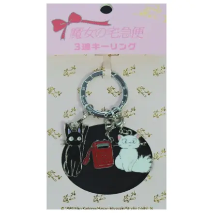 Kiki's Delivery Service Metal-Keychain Kiki, Lily & Telephone product photo