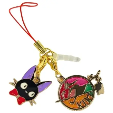 Kiki's Delivery Service Keychain Stained Glass Style Jiji Gold product photo