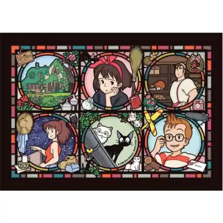 Kiki's Delivery Service Jigsaw Puzzle Stained Glass Characters (1000 pieces) product photo