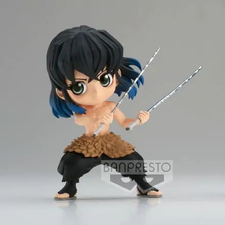 Demon Slayer Kimetsu no Yaiba Q Posket Mini Figure Inosuke Hashibira II Ver. A 13 cm product photo