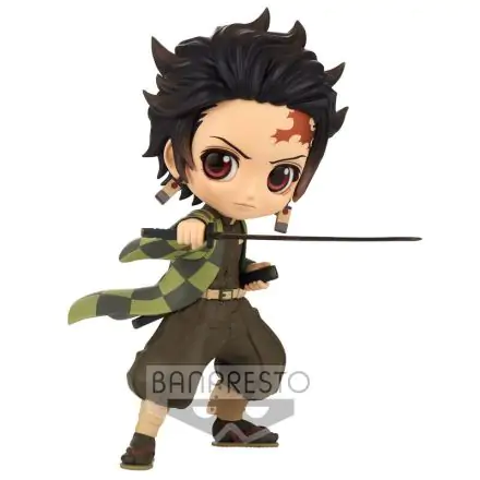 Demon Slayer Kimetsu no Yaiba Q Posket Mini Figure Tanjiro Kamado III Ver. B 13 cm product photo