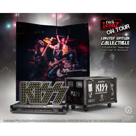 Kiss Rock Ikonz On Tour Road Case Statue + Stage Backdrop Set Alive! Tour termékfotója