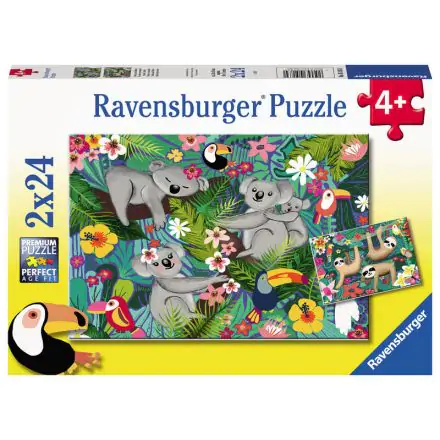 Koalas and sloths puzzle 2x24pcs product photo