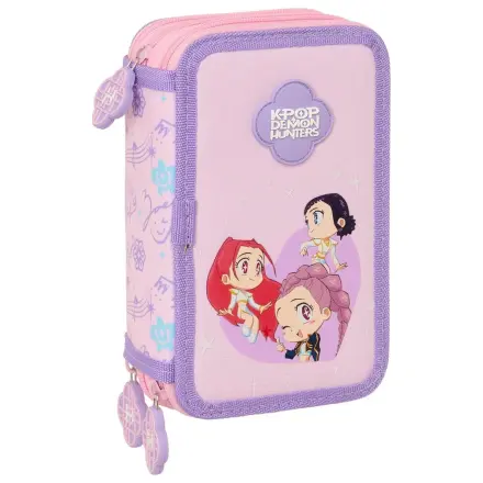 Kpop Demon Hunters Chibi triple pencil case 37pcs product photo