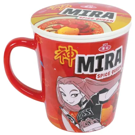 Kpop Demon Hunters Mug with lid Huntr/x Ramen product photo