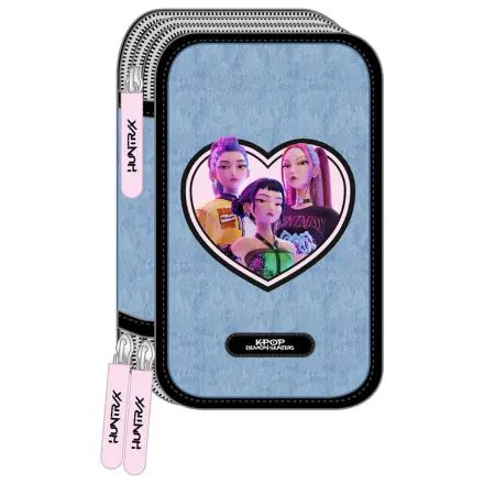 Kpop Demon Hunters Huntrix triple pencil case 37pcs product photo