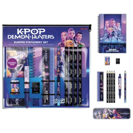 KPop Demon Hunters stationery set + A5 notebook product photo